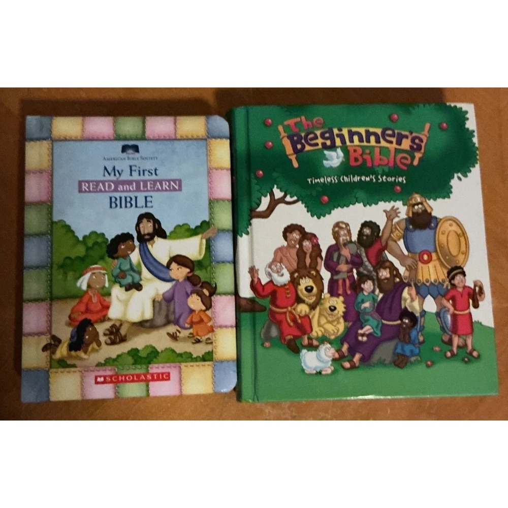 Lt Of 2 Children's Bible Books, The Beginner's Bible And My‎ First R&L Bible